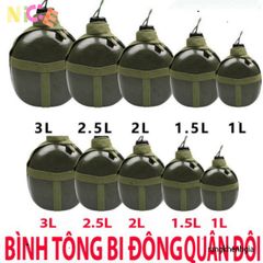Bình Tông Nhôm Xanh Cổ Điển - Bi Động Du Lịch Hoài Cổ Cho Rượu và Nước - Phụ Kiện Chuyến Phượt Thú Vị