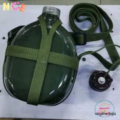 Bình Tông Bi Đông Nhôm Xanh Cổ Điển - Người Bạn Đồng Hành Lý Tưởng Cho Chuyến Phiêu Lưu Ngoài Trời, Dung Tích 1-3 Lít