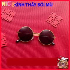 Kính tròn Nobita D182 Đen Thời Trang - Phụ Kiện Thời Thượng Cho Nam Nữ, Bảo Vệ Mắt Chống UV, Kiểu Dáng Sành Điệu