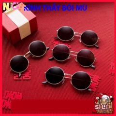 Kính tròn Nobita D182 Đen Thời Trang - Phụ Kiện Thời Thượng Cho Nam Nữ, Bảo Vệ Mắt Chống UV, Kiểu Dáng Sành Điệu