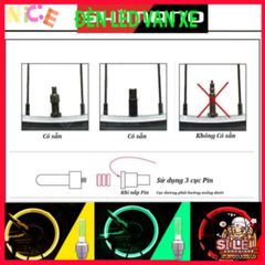 Đèn LED Gắn Van Xe Đạp, Xe Máy DV001 - Ánh Sáng Tự Động, Nhiều Màu Sắc, Phụ Kiện Thể Thao An Toàn và Thời Trang.