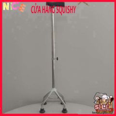 Gậy Chống 4 Chân Inox Điều Chỉnh Chiều Cao - Hỗ Trợ Người Già & Khuyết Tật Di Chuyển An Toàn & Dễ Dàng
