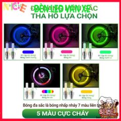 Bộ 2 Đèn LED Van Bánh Xe Ô Tô Xe Máy - Chiếu Sáng Thông Minh, Đẹp Mắt, Nhiều Màu Sắc, Tiện Lợi Cho Mọi Chuyến Đi