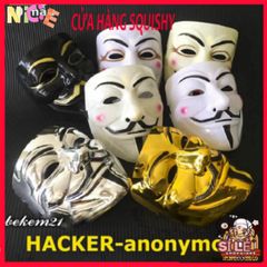 Mặt Nạ Hacker Vàng Bóng 2021 - Phụ Kiện Hóa Trang Độc Đáo Cho Tiệc Tùng, Halloween, và Lễ Hội