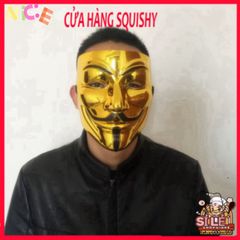 Mặt Nạ Hacker Vàng Bóng 2021 - Phụ Kiện Hóa Trang Độc Đáo Cho Tiệc Tùng, Halloween, và Lễ Hội