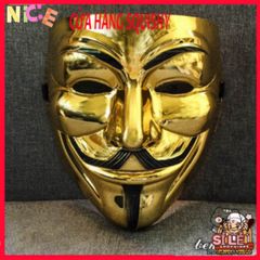 Mặt Nạ Hacker Vàng Bóng 2021 - Phụ Kiện Hóa Trang Độc Đáo Cho Tiệc Tùng, Halloween, và Lễ Hội