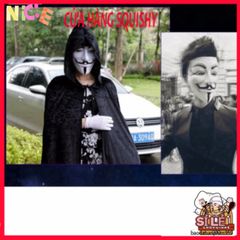 Mặt Nạ Hacker Anonymous Chính Hãng - Phong Cách Bí Ẩn, Phụ Kiện Thời Trang Độc Đáo Cho Fans Văn Hóa Hacker