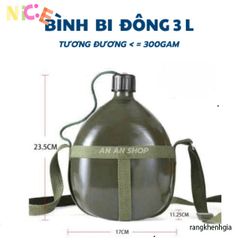 Bình Nước Nhôm Xanh Cổ Điển - Phụ Kiện Dã Ngoại Siêu Nhẹ, Thiết Kế Tiện Lợi, Đựng Nước Lạnh, Leo Núi, Cắm Trại, Phượt