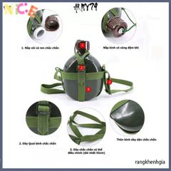 Bình Nhôm Đựng Nước 1.2L - Chất Liệu Bền Bỉ, An Toàn, Thiết Kế Thời Trang Cho Mọi Dã Ngoại và Tiệc Tùng