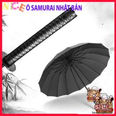 Ô Dù Katana Samurai Đen - Phong Cách Nhật Bản, Chống Nắng Mưa Hoàn Hảo, Thời Trang Độc Đáo Cho Người Yêu Thích Kiếm Hiệp