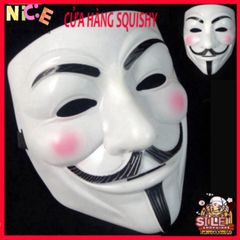 Mặt Nạ V for Vendetta - Phụ Kiện Halloween Độc Đáo Cho Tiệc Hóa Trang và Cosplay, Nâng Tâm Trạng Lễ Hội