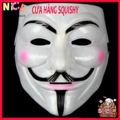 Mặt Nạ V for Vendetta - Phụ Kiện Halloween Độc Đáo Cho Tiệc Hóa Trang và Cosplay, Nâng Tâm Trạng Lễ Hội