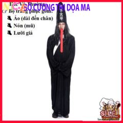 Bộ Trang Phục Halloween Hắc Bạch Vô Thường - Diêm Vương Bí Ẩn Biến Hóa Huyền Bí và Ấn Tượng cho Dịp Hóa Trang