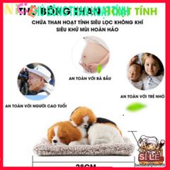 Thú Bông Khử Mùi Chó Than Hoạt Tính - Gấu Dễ Thương Trang Trí Xe Hơi và Góc Làm Việc - Giải Pháp Không Gian Trong Lành