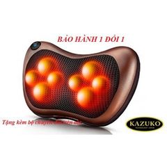 Gối Massage Hồng Ngoại Nhật Bản Kazuko 8 Bi - Thiết Bị Massage Toàn Thân Nhiệt, Giảm Đau Cổ Vai Gáy, Di Động, Thoải Mái