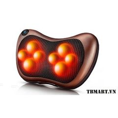 Gối Massage Vai Gáy Hồng Ngoại 8 Bi - Thiết Bị Massage Trị Liệu Giảm Đau Căng Cơ với Chức Năng Sưởi ấm an toàn và hiệu quả