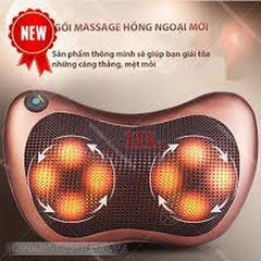 Gối Massage Vai Gáy Hồng Ngoại 8 Bi - Thiết Bị Massage Trị Liệu Giảm Đau Căng Cơ với Chức Năng Sưởi ấm an toàn và hiệu quả