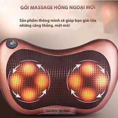 Gối Massage Hồng Ngoại 8 Quả Cầu FP-8028 - Thiết Bị Massage Toàn Thân, Giảm Đau Cơ, Tặng Dây Cắm Ô Tô, Đổi Mới Sức Khỏe