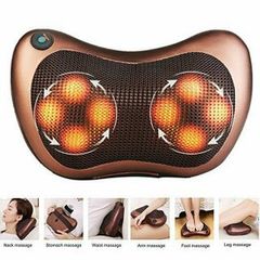 Gối Massage Hồng Ngoại 8 Bi 3D - Gối Trị Liệu Đa Năng Cho Cổ, Lưng, Eo, Hỗ Trợ Giảm Đau Thần Kinh Tọa, Thư Giãn Tại Nhà và Ô Tô