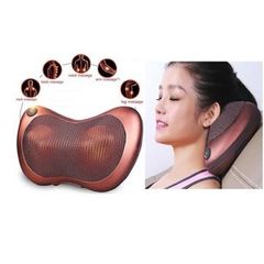 Gối Massage Hồng Ngoại Cao Cấp 8 Bi - Chức Năng Sưởi Nóng, Giảm Đau Cơ, Thoải Mái Khi Lái Xe, Thư Giãn Toàn Thân