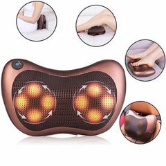 Gối Massage Hồng Ngoại Cao Cấp 8 Bi - Chức Năng Sưởi Nóng, Giảm Đau Cơ, Thoải Mái Khi Lái Xe, Thư Giãn Toàn Thân