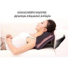 Gối Massage Hồng Ngoại Cao Cấp 8 Bi - Chức Năng Sưởi Nóng, Giảm Đau Cơ, Thoải Mái Khi Lái Xe, Thư Giãn Toàn Thân