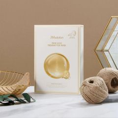 Mặt nạ JMsolution Prime Gold Premium Foil Mask 35ml - Chăm sóc da sáng khỏe với vàng 24K và Hyaluronic Acid, Hàn Quốc chính hãng