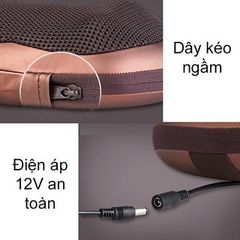 Gối Massage Hồng Ngoại Akita Nhật Bản - Giảm Đau Và Thư Giãn Với 6 Bi Massage, Thiết Kế Compact, Dùng Được Cho Cổ, Vai, Lưng