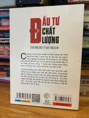 Đầu Tư Chất Lượng - Cẩm Nang Chi Tiết Về Triết Lý Đầu Tư Bền Vững của Thu Uyên - Sách Kinh Tế Hữu Ích
