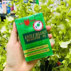 Dầu Gió Xanh Singapore Con Ó Eagle Brand 24ml - Giảm Đau, Thoải Mái, Chăm Sóc Sức Khỏe Tự Nhiên, Tiện Lợi Mang Theo
