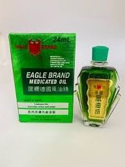 Dầu Gió Xanh Singapore Con Ó Eagle Brand 24ml - Giảm Đau, Thoải Mái, Chăm Sóc Sức Khỏe Tự Nhiên, Tiện Lợi Mang Theo
