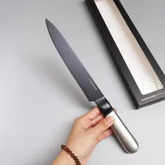 Dao Thái 33cm LocknLock CKK923 - Dao Bếp Chống Dính Liền Khối Thép Không Gỉ - Hàng Chính Hãng 8 Inch Chất Lượng Cao