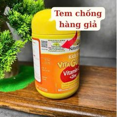 Kẹo Dẻo Bổ Sung Vitamin C cho Bé Nature's Way Kids Smart Vita Gummies 60 Viên - Hỗ Trợ Sức Đề Kháng và Kẽm