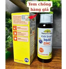 Nature's Way Kids Smart Liquid Zinc 100ml - Bổ sung kẽm dạng nước cho bé, tăng cường sức đề kháng và hỗ trợ tiêu hóa - Hàng Úc