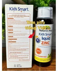 Nature's Way Kids Smart Liquid Zinc 100ml - Bổ sung kẽm dạng nước cho bé, tăng cường sức đề kháng và hỗ trợ tiêu hóa - Hàng Úc