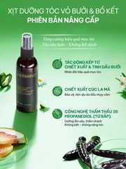Nước Xịt Dưỡng Tóc Vỏ Bưởi & Bồ Kết Herbario 100ml - Dưỡng Ẩm, Kích Thích Mọc Tóc, Ngăn Rụng Tóc, Tự Nhiên & An Toàn