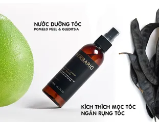 Nước xịt dưỡng tóc tinh dầu Vỏ Bưởi Pomelo và Bồ Kết Herbario 100ml - Chăm sóc tóc mềm mượt, nuôi dưỡng từ gốc đến ngọn