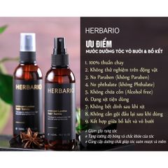 Set 2 Nước Dưỡng Tóc Vỏ Bưởi và Bồ Kết Herbario 100ml - Giảm Rụng Tóc và Cấp Ẩm Tóc Hiệu Quả Chăm Sóc Tóc Thiên Nhiên
