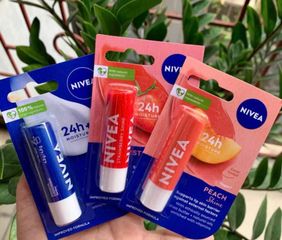 Son Dưỡng Ẩm Môi Nivea Chính Hãng - Giữ Ẩm Cho Môi Mềm Mại, Không Chứa Chì, 4.8g, Xuất Xứ Đức, Làn Da Tươi Tắn, Phù Hợp Mọi Loại Da