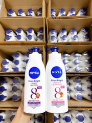 Sữa Dưỡng Thể Trắng Da Nivea Ban Đêm 350ML - Cấp Ẩm, Dưỡng Trắng Instant White, Chỉ Số Chống Nắng SPF30 PA++