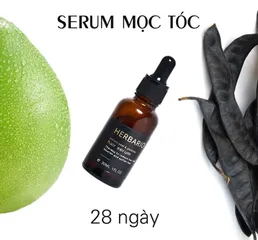 Serum Mọc Tóc Vỏ Bưởi & Bồ Kết Herbario 30ml x 2 - Kích Thích Mọc Tóc, Giảm Rụng, Dưỡng Ẩm, Tóc Dày Khỏe Mạnh