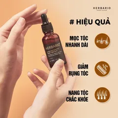 Serum Mọc Tóc Vỏ Bưởi & Bồ Kết Herbario 30ml x 2 - Kích Thích Mọc Tóc, Giảm Rụng, Dưỡng Ẩm, Tóc Dày Khỏe Mạnh