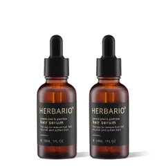Serum Mọc Tóc Vỏ Bưởi & Bồ Kết Herbario 30ml x 2 - Kích Thích Mọc Tóc, Giảm Rụng, Dưỡng Ẩm, Tóc Dày Khỏe Mạnh