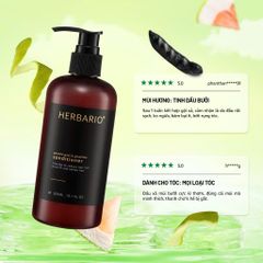 Dầu Xả Vỏ Bưởi & Bồ Kết HERBARIO 300ml - Dưỡng Tóc Suôn Mượt, Khỏe Mạnh Từ Thiên Nhiên, Hương Thơm Dễ Chịu