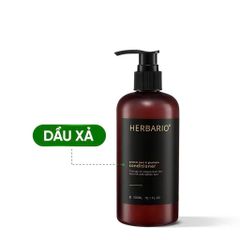 Dầu Xả Vỏ Bưởi & Bồ Kết HERBARIO 300ml - Dầu Xả Thuần Chay Cho Tóc Mềm Mượt, Bóng Khỏe, Chống Rụng Tóc