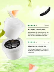 Kem ủ tóc bồ kết & vỏ bưởi Herbario 200ml - Dưỡng ẩm & nuôi dưỡng tóc mềm mại, óng ả tự nhiên, thuần chay.