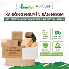 Xà Bông Đa Dụng Noom Nguyên Bản 100g - Sạch Da, Dưỡng Ẩm Tự Nhiên, Mùi Nhẹ, Bảo Vệ Da, Hương Thảo Dược 100% Organic