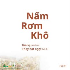 Nấm Rơm Khô Noom Nguyên Chất - Hương Vị Tự Nhiên, Thay Thế Bột Ngọt Cho Món Ăn Ngon Miệng, 100g/500g