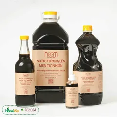 Nước Tương Lên Men Tự Nhiên Noom 500ml - Gia Vị Chay Làm Từ Lạc Hữu Cơ - Thay Thế Bột Ngọt An Toàn