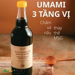 Nước Tương Lên Men Tự Nhiên Noom 500ml - Gia Vị Chay Làm Từ Lạc Hữu Cơ - Thay Thế Bột Ngọt An Toàn